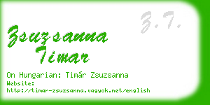 zsuzsanna timar business card