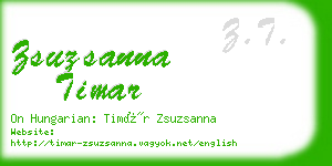 zsuzsanna timar business card